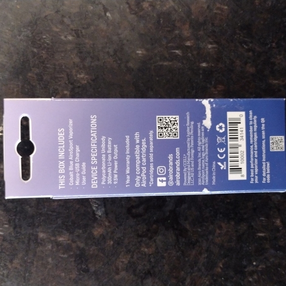 AIRO sport battery starter kit COBALT BLUE π color π in box. - Picture 2 of 10